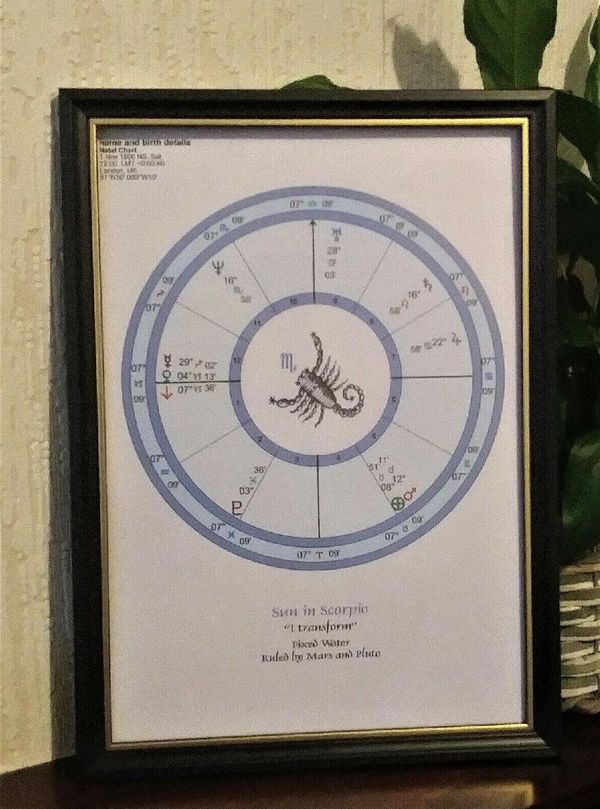 Scorpio Birth Chart Scorpio Child Astrology Birth Chart ready for