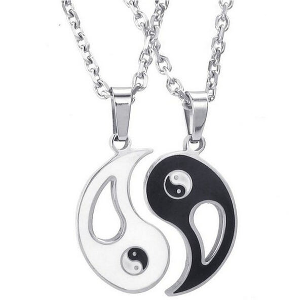 YING & YANG BEST BFF FRIENDS NECKLACE PENDANT CHAIN SET - eBUYgumm ...